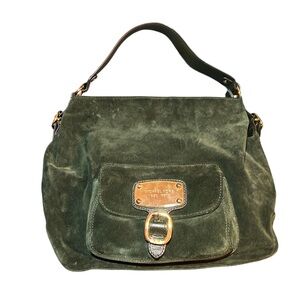 Michael Kors Hudson Downtown Suede Hobo Shoulder Bag